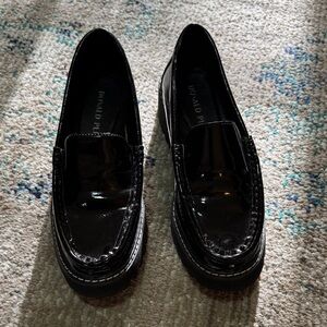 Donald J. Pliner Black Patent Leather Loafers